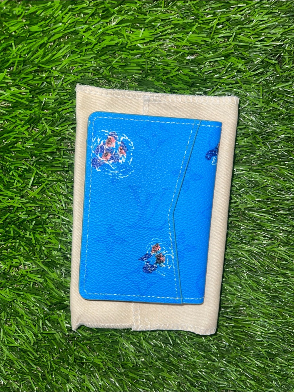 Designer wallet blue